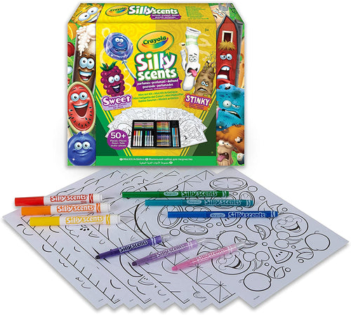 Crayola Silly Scents Mini Inspiration Art Case Coloring Set, Gift for Kids Age 3+