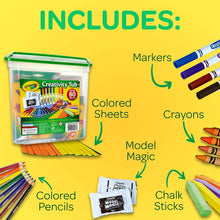 Load image into Gallery viewer, Crayola Creativity Tub Art Set, Over 80 Art Tools, Gift for Kids