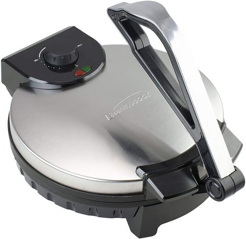 Brentwood TS-129 Stainless Steel Non-Stick Electric Tortilla Maker, 12-Inch