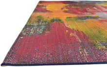 Load image into Gallery viewer, Unique Loom Outdoor Modern Collection Watercolor Abstract Transitional Indoor and Outdoor Flatweave