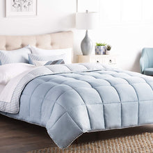 Load image into Gallery viewer, Brookside Striped Chambray Comforter Set