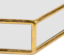 Load image into Gallery viewer, Kate and Laurel Felicia 20x20 Metal Mirrored Hexagon Decorative Tray