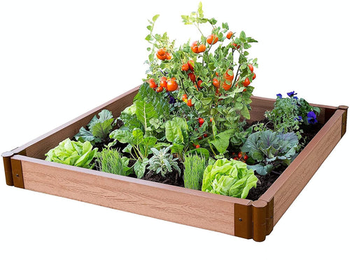 Frame It All Two Inch Series 4ft. x 4ft. x 5.5 in. Composite Raised Garden Bed Kit