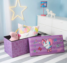 Load image into Gallery viewer, Idea Nuova Nickelodeon JoJo Siwa Sit Trunk and Storage Bench