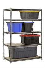 Load image into Gallery viewer, Muscle Rack UR482472PB5PAZ-SV Silver Vein Steel Storage Rack, 5 Adjustable Shelves, 4000 lb. Capacity, 72" Height x 48" Width x 24" Depth