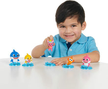 Load image into Gallery viewer, WowWee Pinkfong Baby Shark Official 5-Figure Pack - Baby Shark and Friends