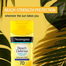 Load image into Gallery viewer, Neutrogena Beach Defense Water Resistant Sunscreen Body Lotion with Broad Spectrum SPF 70, Oil-Free and Fast-Absorbing, 6.7 oz