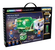 Load image into Gallery viewer, Laser Pegs 18600 Building Blocks Playset, Heroes Series, Recycle Truck