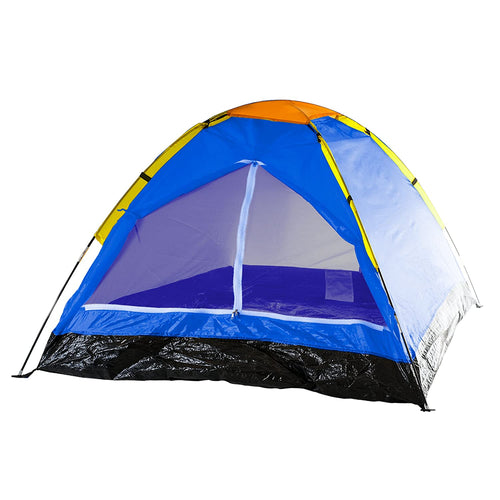 Happy Camper 80-170T 2-Person Tent, Dome Tents for Camping with Carry Bag by Wakeman Outdoors (Camping Gear for Hiking, Backpacking, and Traveling) - BLUE
