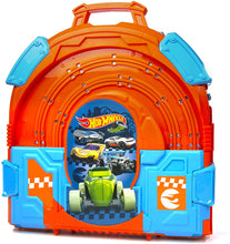 Load image into Gallery viewer, Hot Wheels Track Pack – Slot Track Carrying Case – Includes Two 1:64 Cars with 5.5 Feet of Track