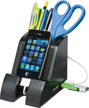 Load image into Gallery viewer, Victor PH600 Smart Charge Pencil Cup, Tablet Holder, Kindle Holder, with USB Hub