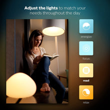Load image into Gallery viewer, Philips Hue White Ambiance A19 2-Pack 60W Equivalent Dimmable LED Smart Bulbs (Hue Hub Required, Works with Alexa, Apple Homekit &amp; more), Old Version, 2 Bulbs (453092)