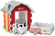 Load image into Gallery viewer, Learning Resources Jumbo Farm Foam Play Set, Contains Pig, Cow, Barn, Pen, 14 Pieces, Ages 3+