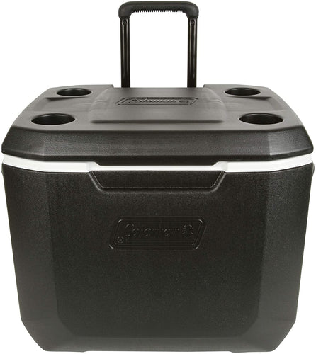 Coleman 50-Quart Xtreme 5-Day Heavy-Duty Cooler with Wheels, Black