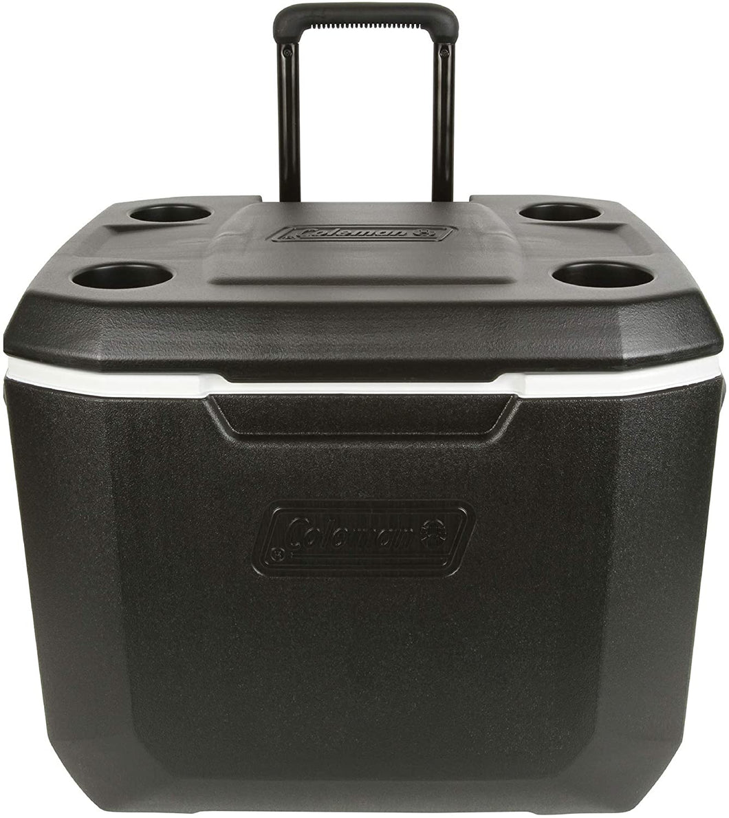 Coleman 50-Quart Xtreme 5-Day Heavy-Duty Cooler with Wheels, Black