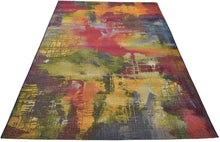 Load image into Gallery viewer, Unique Loom Outdoor Modern Collection Watercolor Abstract Transitional Indoor and Outdoor Flatweave