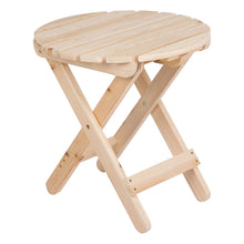 Load image into Gallery viewer, Shine Company 4108N Adirondack Round Folding Table, Natural