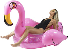 Load image into Gallery viewer, Pool Candy Giant Glitterfied Pool Inflatable, Flamingo