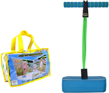 Load image into Gallery viewer, JOYIN Toy Foam Pogo Jumper in Easy to Carry Zippered Bag- Safe and Fun Pogo Stick for All, 250 Pound Capacity (Blue)
