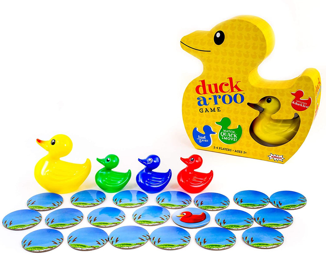 Duck-A-Roo! Kids Memory Game in A Duck-Shaped Box