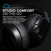 Load image into Gallery viewer, JLab Audio Studio ANC On-Ear Wireless Headphones | Black | 34+ Hour Bluetooth 5 Playtime - 28+ Hour with Active Noise Cancellation | EQ3 Custom Sound | Ultra-Plush Faux Leather &amp; Cloud Foam Cushions