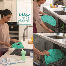 Load image into Gallery viewer, Infantino 4-in-1 Highchair - Space-Saving, Multi-Stage Booster and Toddler Chair with Multi-use Meal mat and Dishwasher-Safe Tray, in a Fox-Themed Design