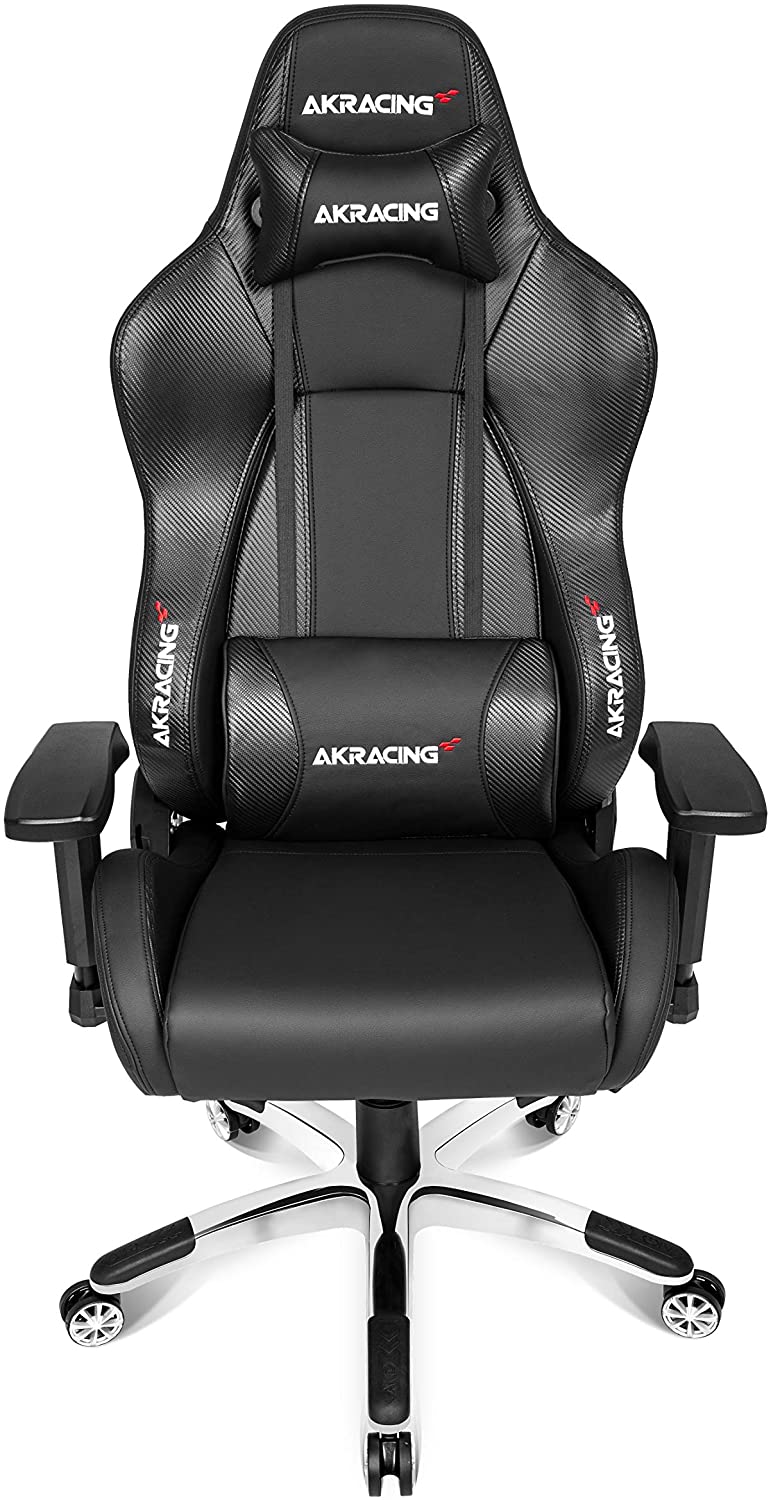 AKRacing Masters Series Premium Gaming Chair with High Backrest, Recliner, Swivel, Tilt, 4D Armrests, Rocker and Seat Height Adjustment Mechanisms with 5/10 warranty