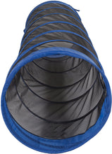 Load image into Gallery viewer, Pacific Play Tents 20406 Kids The Fun Tube 6-Foot Crawl Play Tunnel, 6' X 19" Diameter, Blue/Black