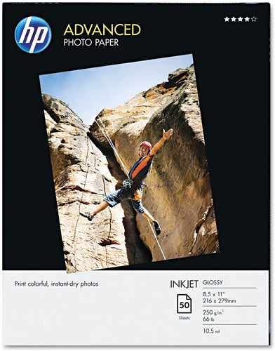 Advanced Photo Paper, Glossy - 8.5 x 11 in (50 Sheets)