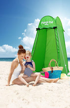 Load image into Gallery viewer, GigaTent Pop Up Pod Changing Room Privacy Tent – Instant Portable Outdoor Shower Tent, Camp Toilet, Rain Shelter for Camping &amp; Beach – Lightweight &amp; Sturdy, Easy Set Up, Foldable - with Carry Bag