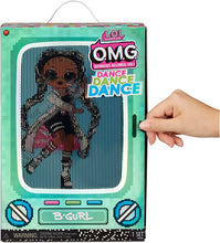 Load image into Gallery viewer, LOL Surprise OMG Dance Dance Dance B-Gurl Fashion Doll with 15 Surprises Including Magic Black Light, Shoes, Hair Brush, Doll Stand and TV Package - Great Gift for Girls Age 4+