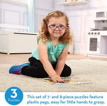 Load image into Gallery viewer, Melissa &amp; Doug World of Animals Peg Puzzle Bundle