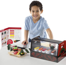 Load image into Gallery viewer, Melissa &amp; Doug Roll, Wrap &amp; Slice Sushi Counter Toy