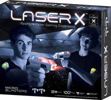 Load image into Gallery viewer, Laser X Two Player Laser Gaming Set, Multi, 2 Laser Units with 2 Arms Receivers 100' Range
