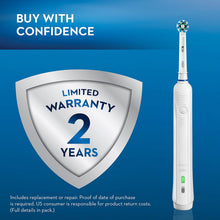 Load image into Gallery viewer, Oral-B 1000 CrossAction Electric Toothbrush, Black, Powered by Braun