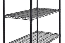 Load image into Gallery viewer, Muscle Rack MWS361872-BLK 5 Shelf Black Wire Mobile Shelving Unit, 72" Height, 36" Width, 18" Length