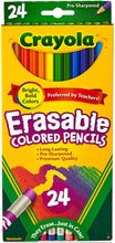 Load image into Gallery viewer, Crayola Erasable Colored Pencils