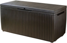 Load image into Gallery viewer, Keter Springwood Plastic Deck Storage Container Box Outdoor Patio Garden Furniture