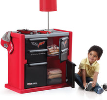 Load image into Gallery viewer, Step2 Corvette Dresser for Kids - Durable 4 Drawer Cabinet Organizer, Red/Black/Silver
