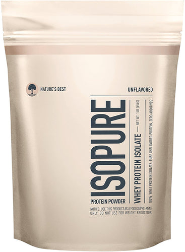 Isopure Whey Protein Isolate, Protein Powder, Unflavored, 1 lb (454 g)