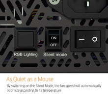 Load image into Gallery viewer, GAMDIAS ASTRAPE M1-550W RGB Power Supply 120mm