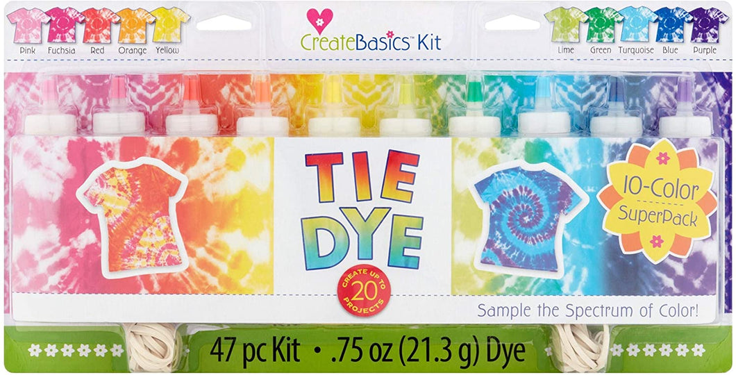 Create Basics Tie Dye Kit, 47 Piece