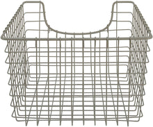 Load image into Gallery viewer, Spectrum Diversified Scoop Wire Basket, Vintage-Inspired Steel Storage Solution for Kitchen, Pantry, Closet, Bathroom, Craft Room &amp; Garage, Single, Satin Nickel