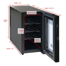 Load image into Gallery viewer, Sunpentown WC-0888H Thermo-Electric Slim Wine Cooler with Heating