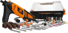 Load image into Gallery viewer, WEN 23190 1.3-Amp Variable Speed Steady-Grip Rotary Tool with 190-Piece Accessory Kit, Flex Shaft, and Carrying Case