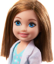Load image into Gallery viewer, Barbie Chelsea Can Be Playset with Brunette Chelsea Doctor Doll (6-In/15.24-cm), Clipboard, EKG Reader, Band-Aid Stickers,2 Medical Tools, Teddy Bear, Great Gift for Ages 3 Years Old &amp; Up