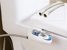 Load image into Gallery viewer, Luxe Bidet Neo 180 - Self Cleaning Dual Nozzle - Fresh Water Non-Electric Mechanical Bidet Toilet Attachment (Blue and White)