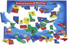 Load image into Gallery viewer, Melissa &amp; Doug U.S.A. 51pc Floor Puzzle