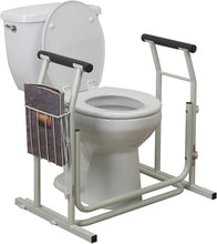 Load image into Gallery viewer, Drive Medical Stand Alone Toilet Safety Rail, White, EA
