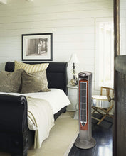 Load image into Gallery viewer, Lasko Portable Electric 42" Oscillating Tower Fan with Nighttime Setting, Timer and Remote Control for Indoor, Bedroom and Home Office Use, Silverwood T42954